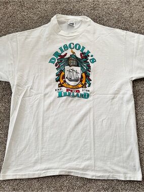 Anvil White Driscolle's Ireland Crest Graphic Tee